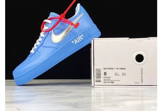Blue Air Nike Off-White  1 Low CI1173-400 University Force MCA 0820